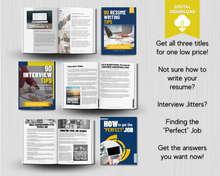 Load image into Gallery viewer, BUNDLE: How To Get The Perfect Job, 90 Resume Writing Tips and 90 Interview Tips Ebooks